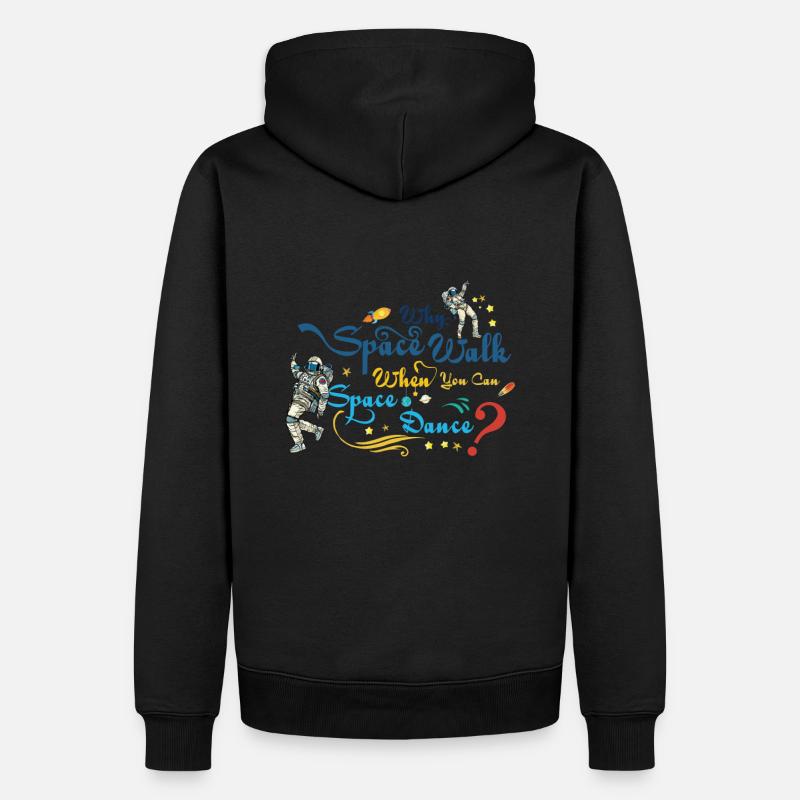 Danse spatiale - Sweat à capuche Premium bio Homme - noir