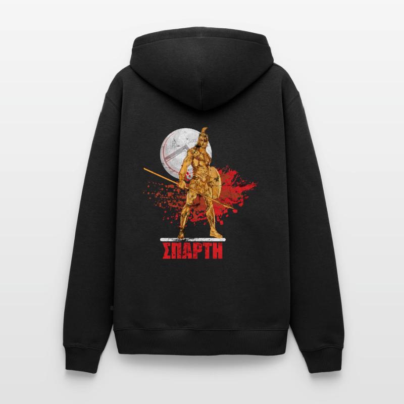Bouclier Lambda Sparta Warrior Sweat à capuche Premium bio Homme