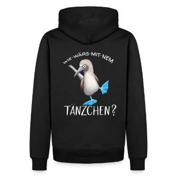Blaufußtölpel Tänzchen Lustiges Tänzer Geschenk - Männer Premium Bio Hoodie - Schwarz - Hinten - Nico (187cm)