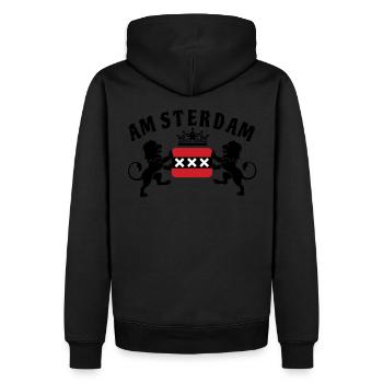 Amsterdam Pays-Bas Holland Football Cadeau - Sweat à capuche Premium bio Homme - noir - Dos - Nico (187cm)