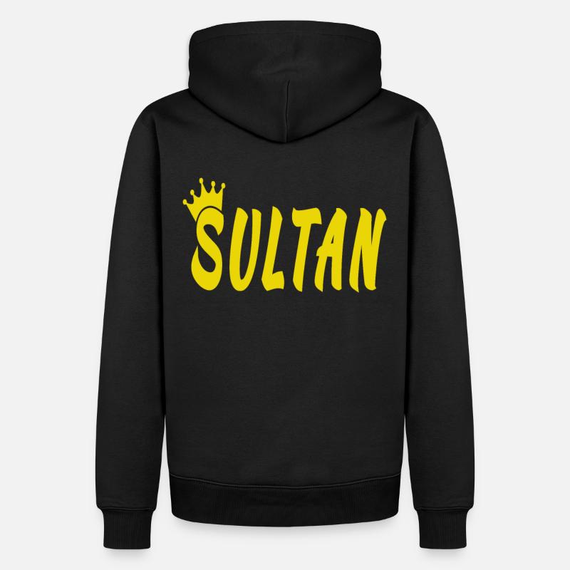 SULTAN - Sweat à capuche Premium bio Homme - noir