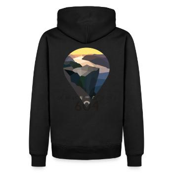 Chaire Preikestolen Prekestolen 604 Norvège Norge - Sweat à capuche Premium bio Homme - noir - Dos - Nico (187cm)
