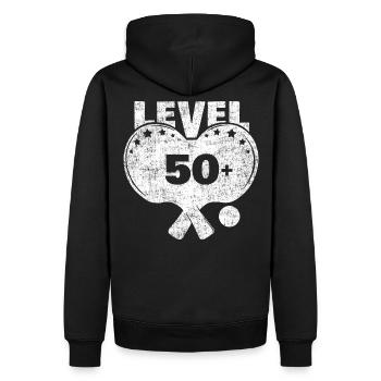 Tennis de table niveau 50+ battes de tennis de table senior - Sweat à capuche Premium bio Homme - noir - Dos - Nico (187cm)