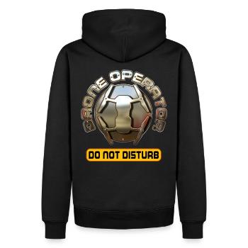 Drone Operator - Do Not Disturb - Men’s Premium Organic Hoodie - black - Back - Nico (187cm)