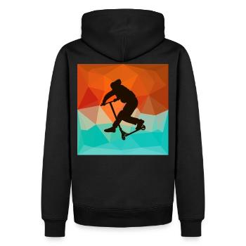 Cancan 5 - Männer Premium Bio Hoodie - Schwarz - Hinten - Nico (187cm)