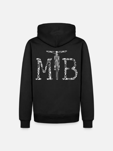 MTB - Mountainbiker Logo - Steampunk - Men’s Premium Organic Hoodie - black