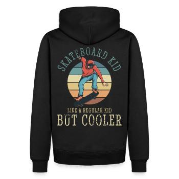 Skateboard Kids Skateboarding Boys Skater - Sweat à capuche Premium bio Homme - noir - Dos - Nico (187cm)
