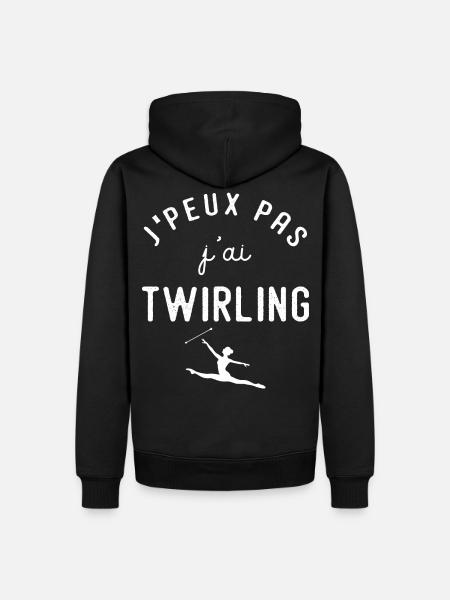 J'peux pas j'ai twirling humour femme twirling - Sweat à capuche Premium bio Homme - noir