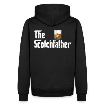 The Scotchfather - Les amateurs de scotch - Cadeau - Sweat à capuche Premium bio Homme - noir - Dos - Nico (187cm)