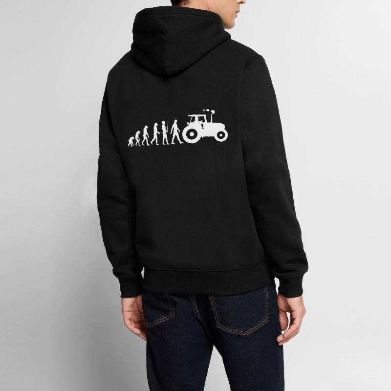 Traktor - Evolution - Trekker - Bauer Männer Premium Bio Hoodie
