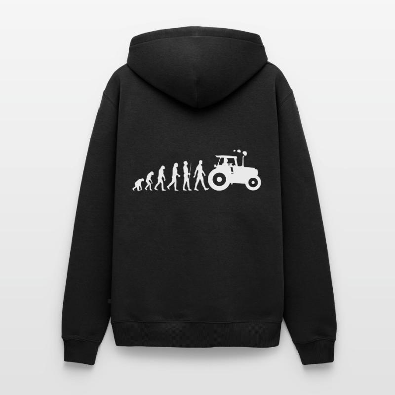 Traktor - Evolution - Trekker - Bauer Männer Premium Bio Hoodie