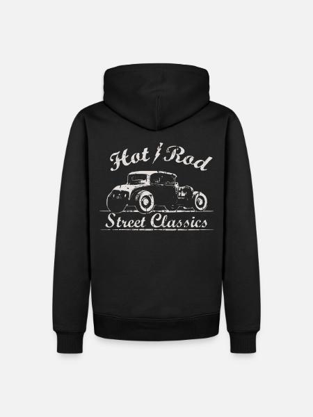 Cooler Hot Rod - Auto Street Classics - Men’s Premium Organic Hoodie - black
