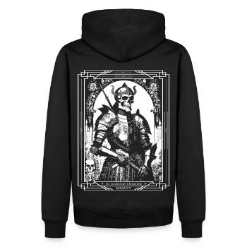 à nomine - Sweat à capuche Premium bio Homme - noir - Dos - Nico (187cm)