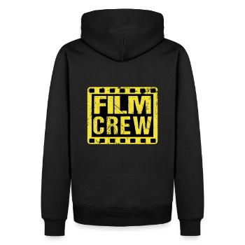 Film Crew T-shirt pour cinéphile Print on Back - Sweat à capuche Premium bio Homme - noir - Dos - Nico (187cm)