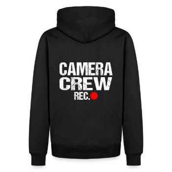 Camera Film Crew T-shirt pour les cinéastes - Sweat à capuche Premium bio Homme - noir - Dos - Nico (187cm)