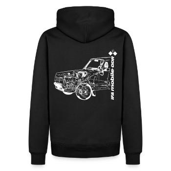Wartburg 353 - Technologie - IFA mobile DDR - Sweat à capuche Premium bio Homme - noir - Dos - Nico (187cm)