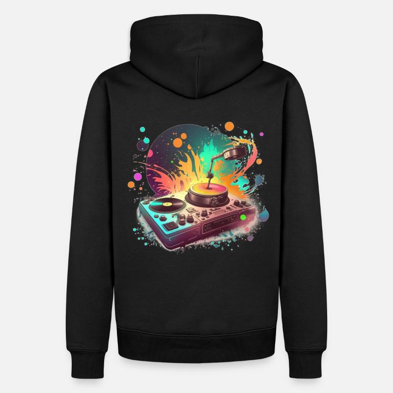 Platine Sci Fi - Sweat à capuche Premium bio Homme - noir