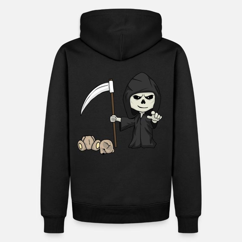 Kleiner Mäher - Männer Premium Bio Hoodie - Schwarz