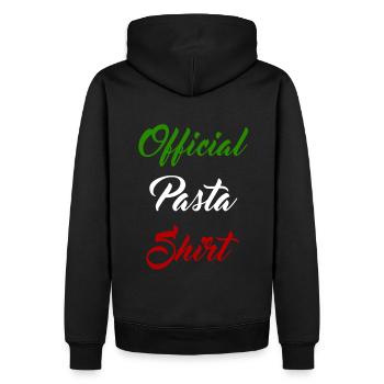 Pâtes officielles Shirt Nouilles Ramen Spaghetti Fans - Sweat à capuche Premium bio Homme - noir - Dos - Nico (187cm)