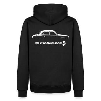 Wartburg 353 - IFA mobile DDR Oldtimer - Culte - Sweat à capuche Premium bio Homme - noir - Dos - Nico (187cm)