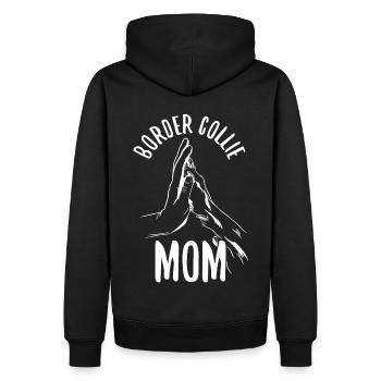 Unique Border Collie amour Art - Sweat à capuche Premium bio Homme - noir - Dos - Nico (187cm)