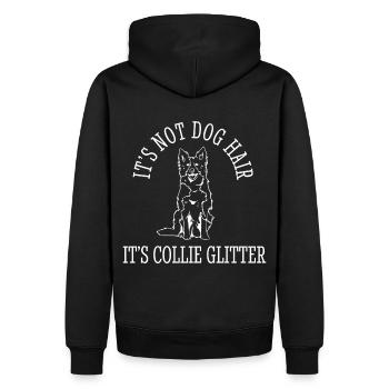 Unique Border Collie Enthusiast Expression - Sweat à capuche Premium bio Homme - noir - Dos - Nico (187cm)