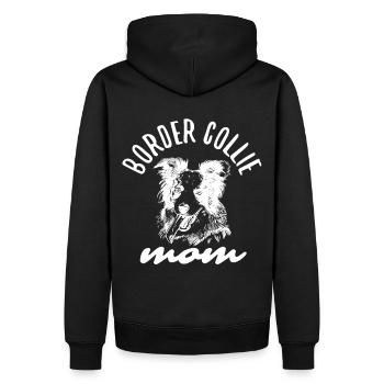 Einzigartige kreative Kunst für Border - Männer Premium Bio Hoodie - Schwarz - Hinten - Nico (187cm)