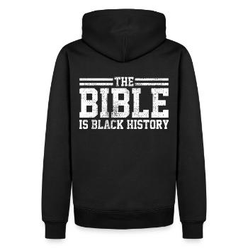 Team Jesus Christ Like Swag Faith Apparel Design - Men’s Premium Organic Hoodie - black - Back - Nico (187cm)