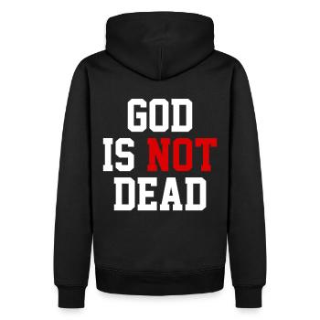 Prenez votre foi avec l’un des - Sweat à capuche Premium bio Homme - noir - Dos - Nico (187cm)