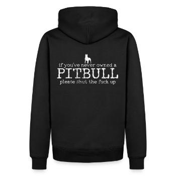 Des œuvres d’art expressives pour des œuvres d’art fières - Sweat à capuche Premium bio Homme - noir - Dos - Nico (187cm)