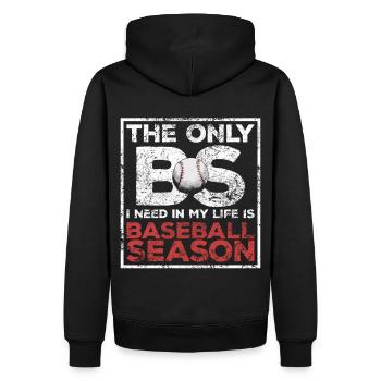 Dicton de saison de baseball sportif amusant pour - Sweat à capuche Premium bio Homme - noir - Dos - Nico (187cm)