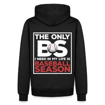 Drôle de dicton de saison de baseball pour - Sweat à capuche Premium bio Homme - noir - Dos - Nico (187cm)
