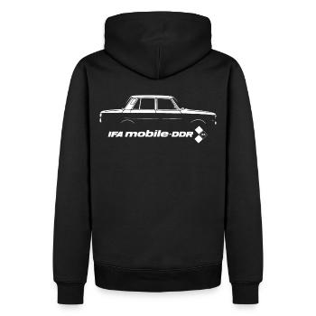 Wartburg 353 - IFA mobile DDR Oldtimer - Culte - Sweat à capuche Premium bio Homme - noir - Dos - Nico (187cm)