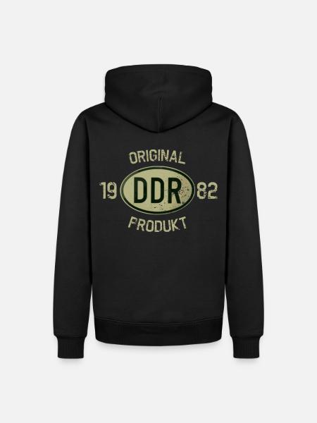 Original DDR Product Year of construction 1982 Birthday - Men’s Premium Organic Hoodie - black