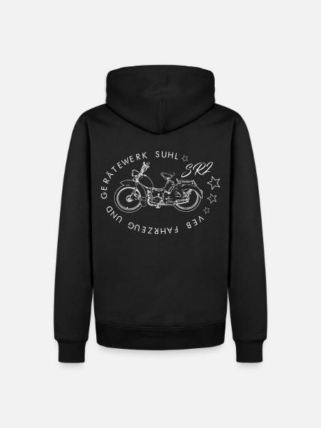 SIMSON SR2 - DDR Kultmoped - Suhl - Männer Premium Bio Hoodie - Schwarz