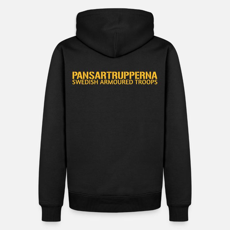 Pansartrupperna - Troupes blindées suédoises - Sweat à capuche Premium bio Homme - noir