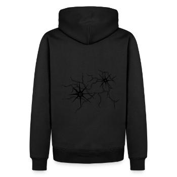 einzigartig neu Anne 1 best - Männer Premium Bio Hoodie - Schwarz - Hinten - Nico (187cm)