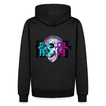 Gaikotsu - Männer Premium Bio Hoodie - Schwarz - Hinten - Nico (187cm)