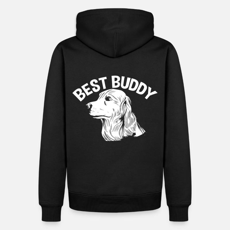 Golden Retriever Best Buddy - Sweat à capuche Premium bio Homme - noir