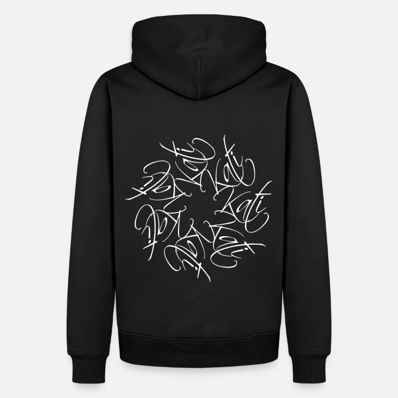 Kati Nom Nom Mandala - Sweat à capuche Premium bio Homme - noir