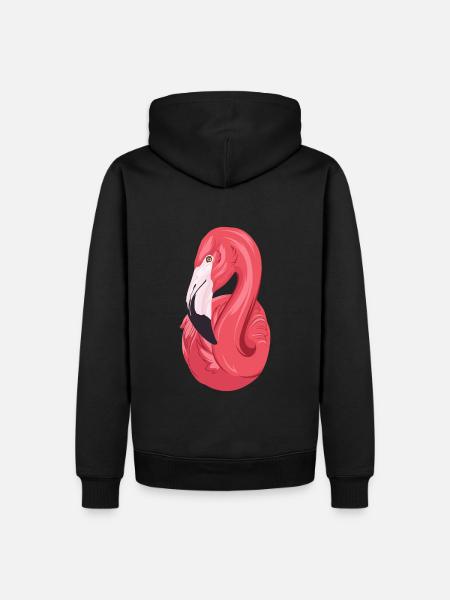 Flamingo Summer / Summer / Sun - Men’s Premium Organic Hoodie - black