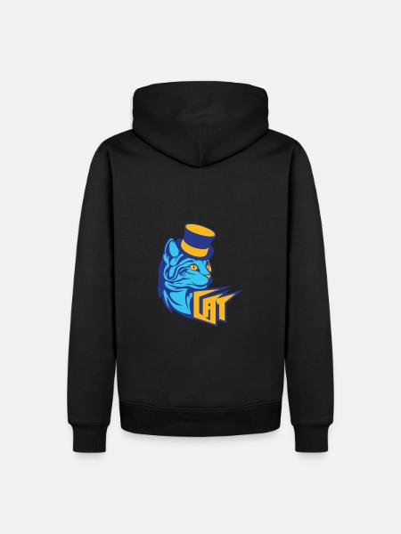 Blue Cat / Blue Cat - Men’s Premium Organic Hoodie - black
