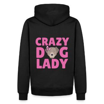 Dame de chien fou - Sweat à capuche Premium bio Homme - noir - Dos - Nico (187cm)
