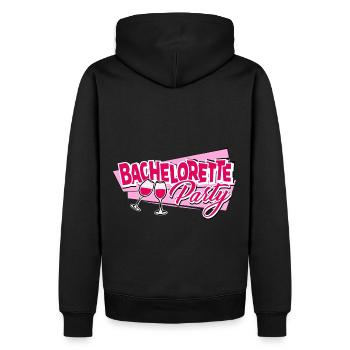 Junggesellenabschied Bachelorette Party - Männer Premium Bio Hoodie - Schwarz - Hinten - Nico (187cm)
