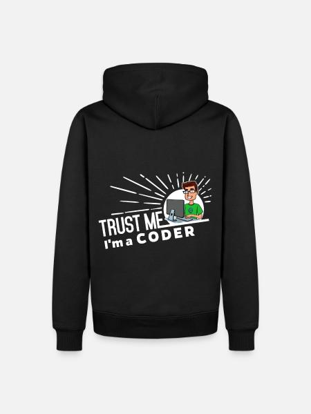 Programmeur - Faites-moi confiance - Sweat à capuche Premium bio Homme - noir