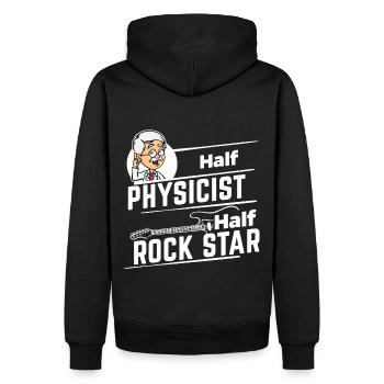 Physiciens - Half Rock Star - Sweat à capuche Premium bio Homme - noir - Dos - Nico (187cm)