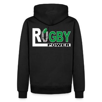 Baskische rugby sport - Männer Premium Bio Hoodie - Schwarz - Hinten - Nico (187cm)