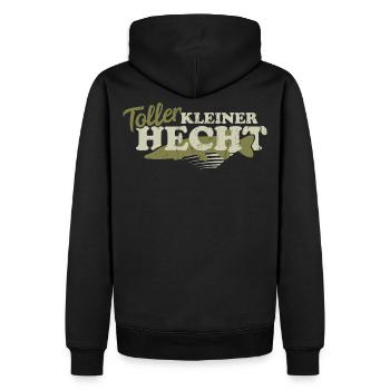 Toller Hecht Angler Angel Angeln Sprüche Geschenk - Männer Premium Bio Hoodie - Schwarz - Hinten - Nico (187cm)