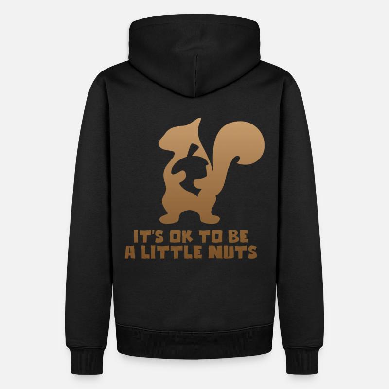 Eichhörnchen - Männer Premium Bio Hoodie - Schwarz