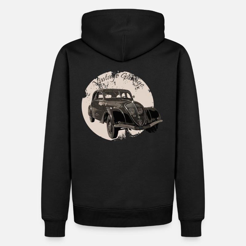 Vintage Garage 2 - Sweat à capuche Premium bio Homme - noir